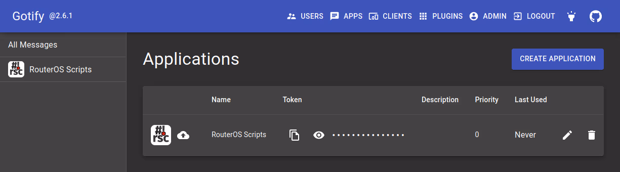 Create new app